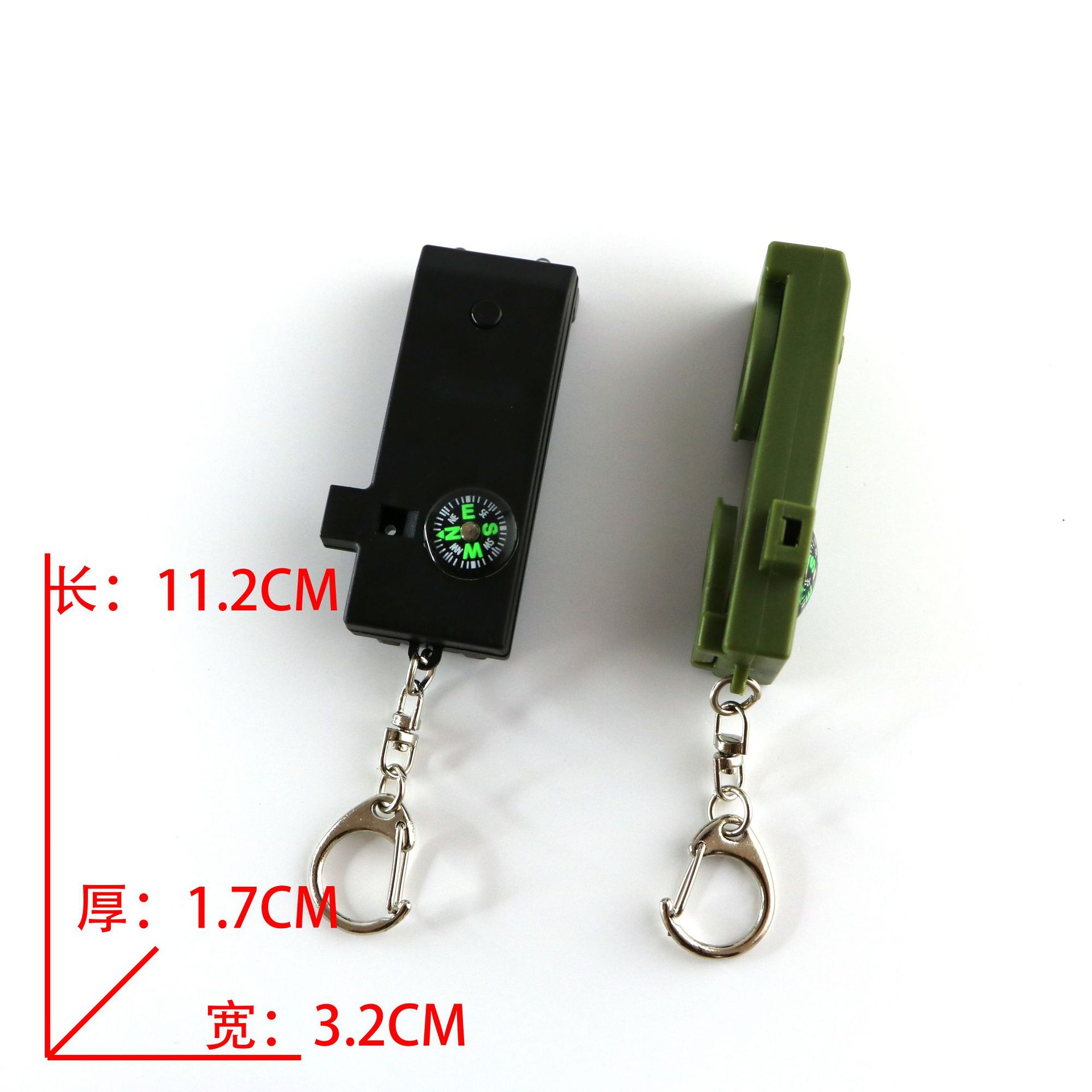 Outdoor five-in-one multi-functional whistle, survival whistle, rescue whistle with LED light, telescope, compass, 5-in-1 pic 18