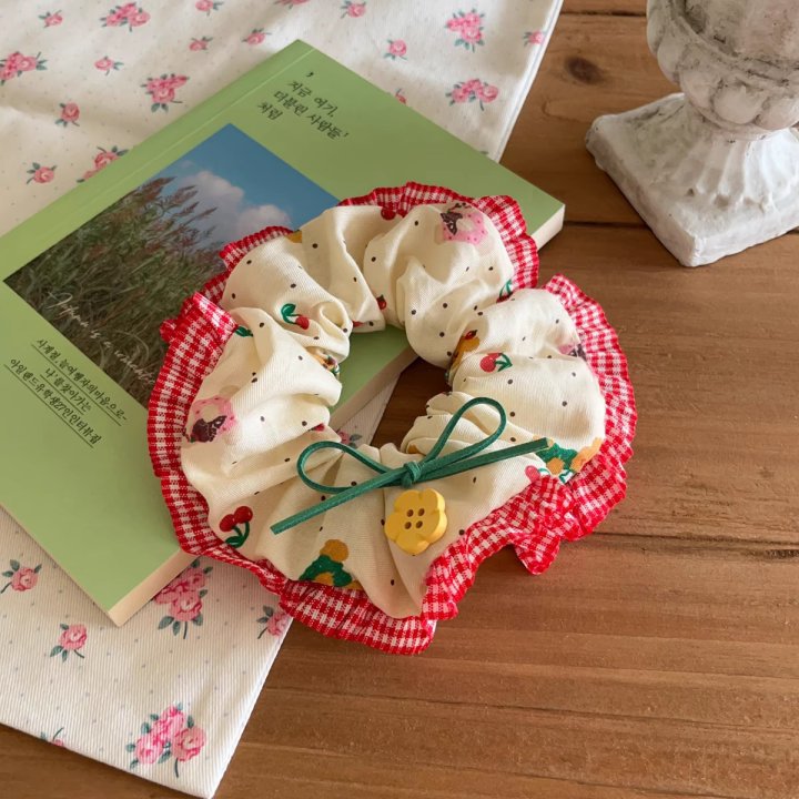 Sweet lace large intestine hair band, cute and sweet girl, high appearance level, hair band, student hair tie, early spring hair accessory pic 6