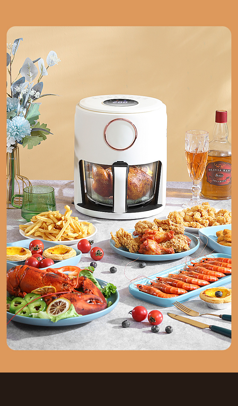 Cross-border AirFryer household air fryer, large-capacity visible electric fryer, Amazon 110V, US and European standard 220V pic 13