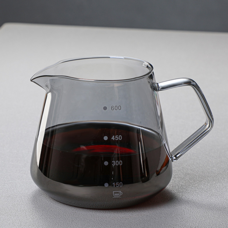 Wholesale glass hand-brewed coffee pot sets, coffee filter cups, sharing POTS, coffee brewing POTS, and coffee utensils can be printed with loge pic 16