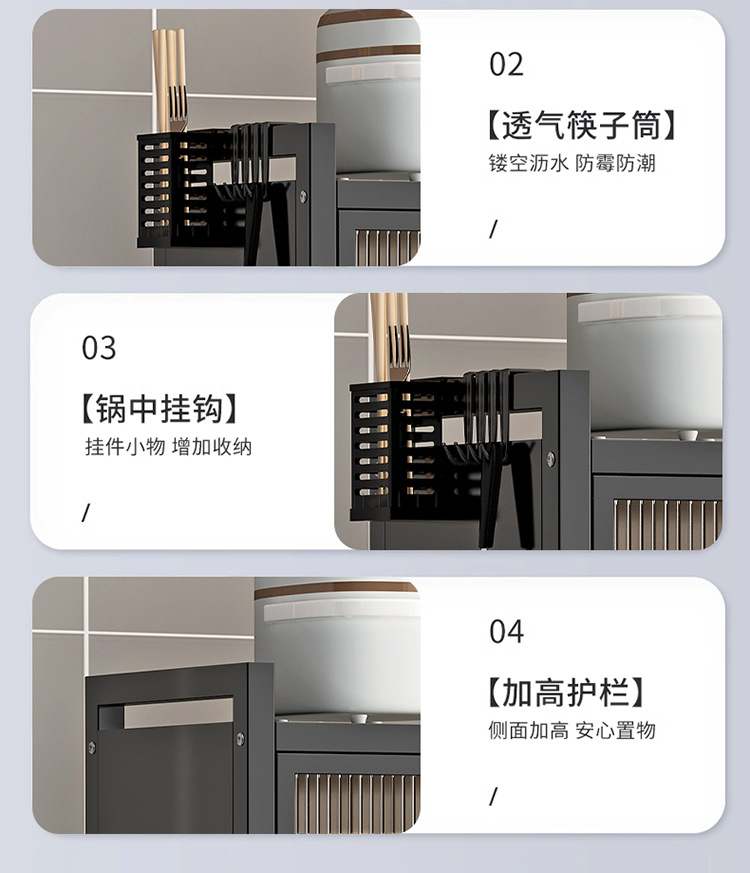 厨房碗柜收纳盒带门防尘碗架台面碗碟收纳架家用碗筷碗盘沥水架子详情20