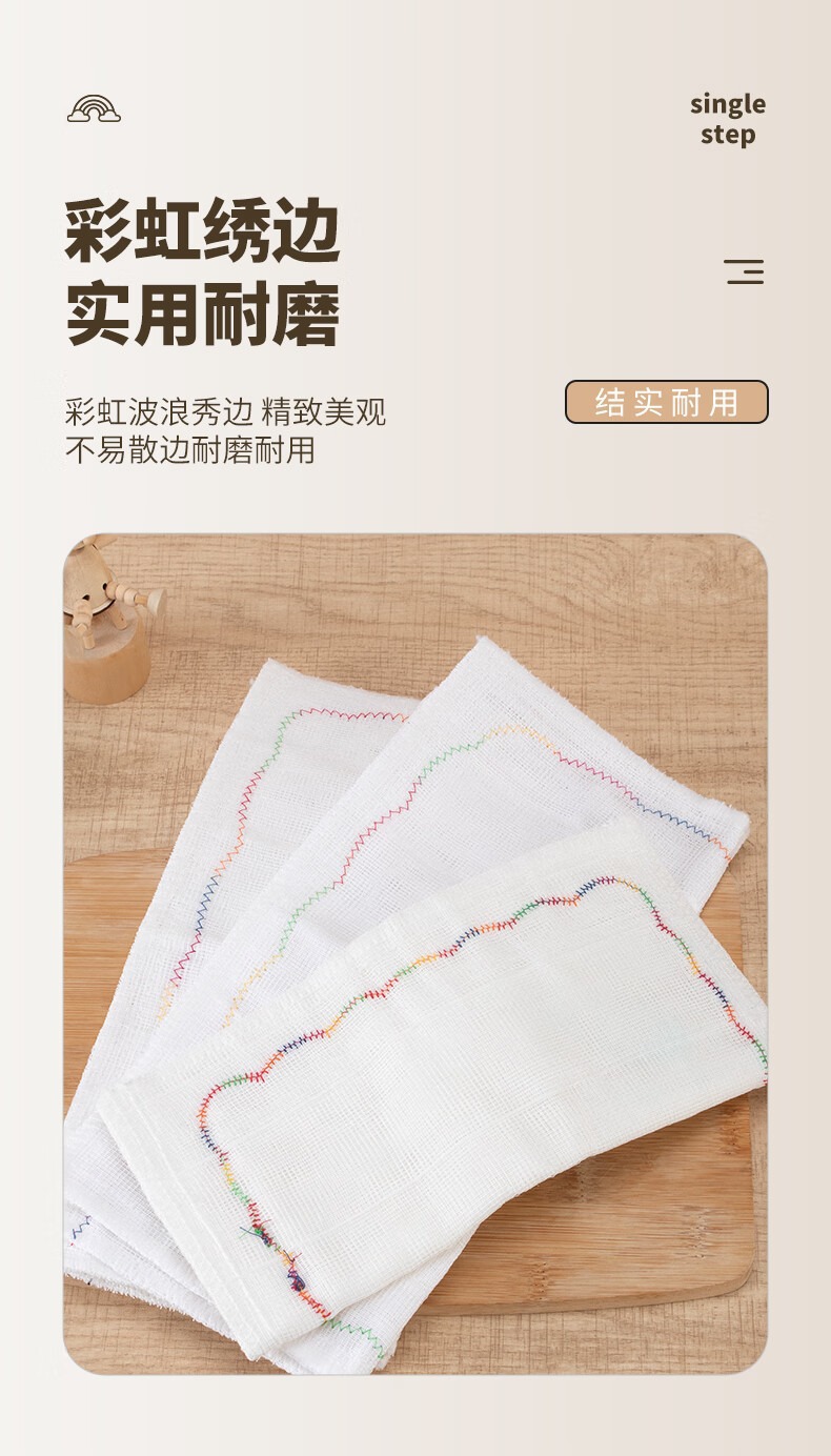 Dishwashing cloth, kitchen rainbow cleaning cloth, water-absorbing and non-shedding, table cleaning towel, household thickened and extra-thick scouring pad pic 6