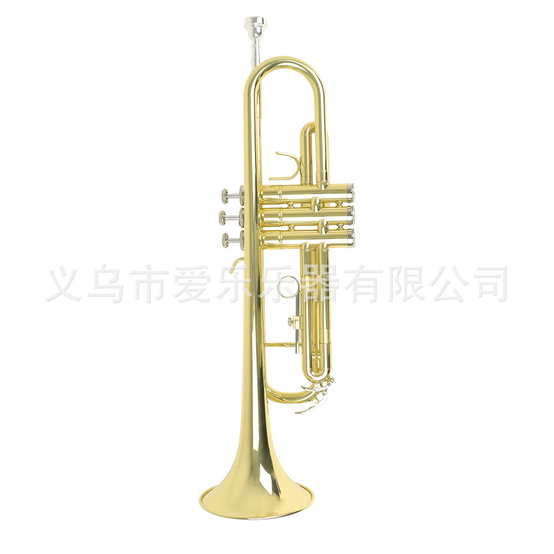 Wholesale of SLADE standard Bb brass trumpet foam box for children and students to perform three-tone trumpets pic 4