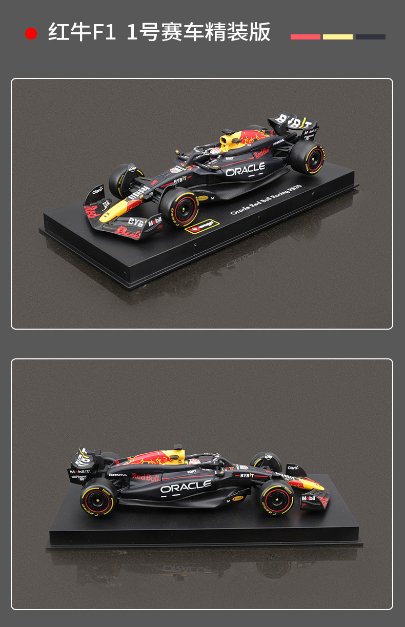 A 1:43 scale replica of the Red Bull RB20F1 racing car model alloy car model, 2024 Formula racing decorative toy car pic 7