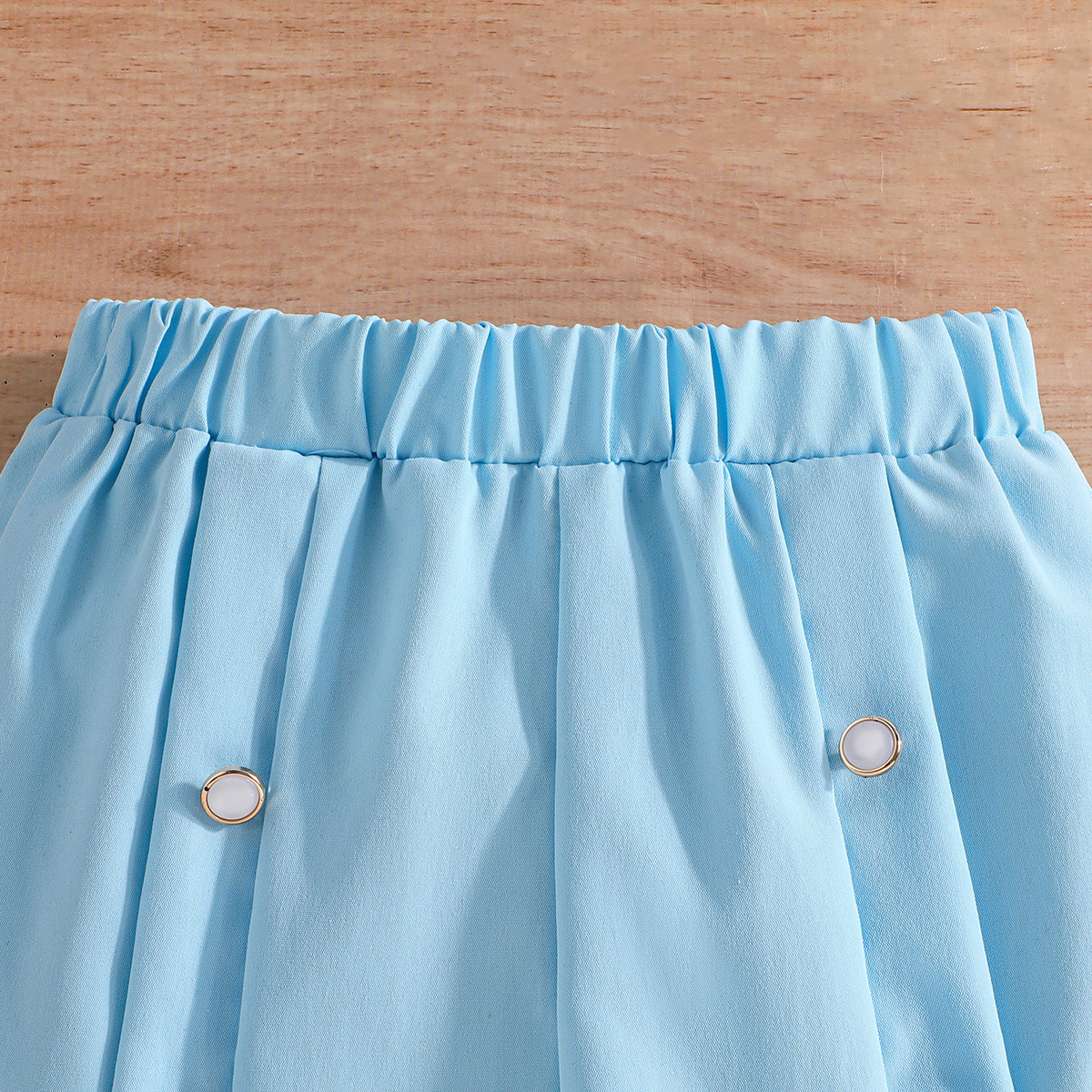 跨境专供—女童春秋装 时尚甜美风儿童套装 精致蕾丝袖西装两件套详情17