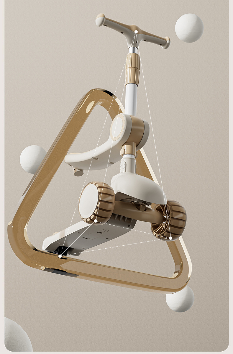 儿童滑板车2-3-6岁8三合一男女宝宝溜溜可坐可骑滑滑车小孩踏板车详情8