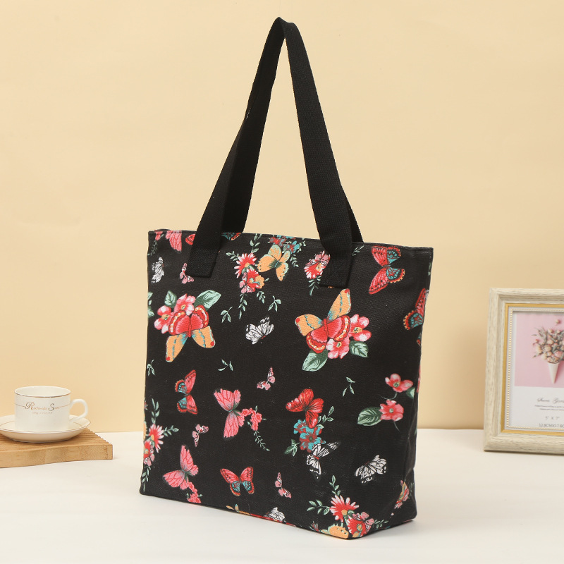 上班族专享 手提式单肩托特包 多功能购物手拎包 折叠式学生帆布包 现货批发 家用购物袋 篮子款详情9