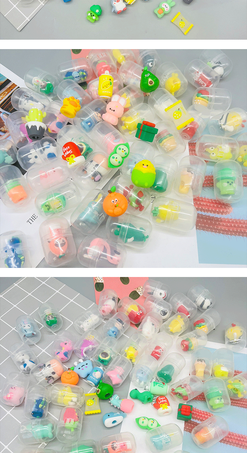 扭蛋32*47mm透明公仔扭蛋球游艺厅专用创意扭蛋机球扭扭蛋球盲蛋详情7