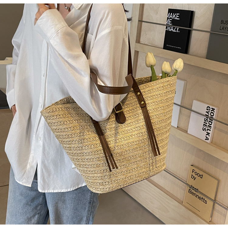 草编大容量包女包编织夏天沙滩女2024新款包包单肩手提托特包大包详情41