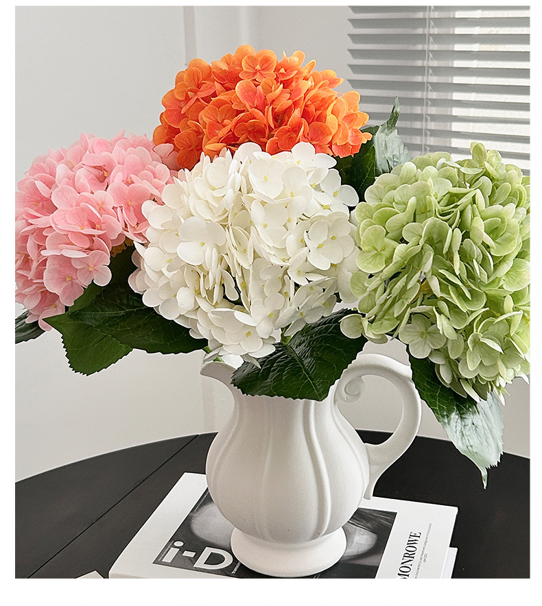 3D手感保湿大绣球仿真花176片酒店装饰花艺婚庆布置假花胶片绣球详情10