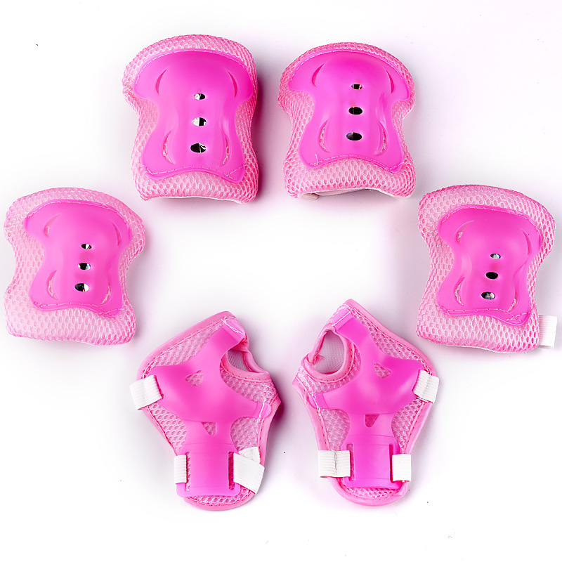 儿童运动骑行护具6件套装滑板自行车平衡车溜冰轮滑蝴蝶护膝护肘详情11