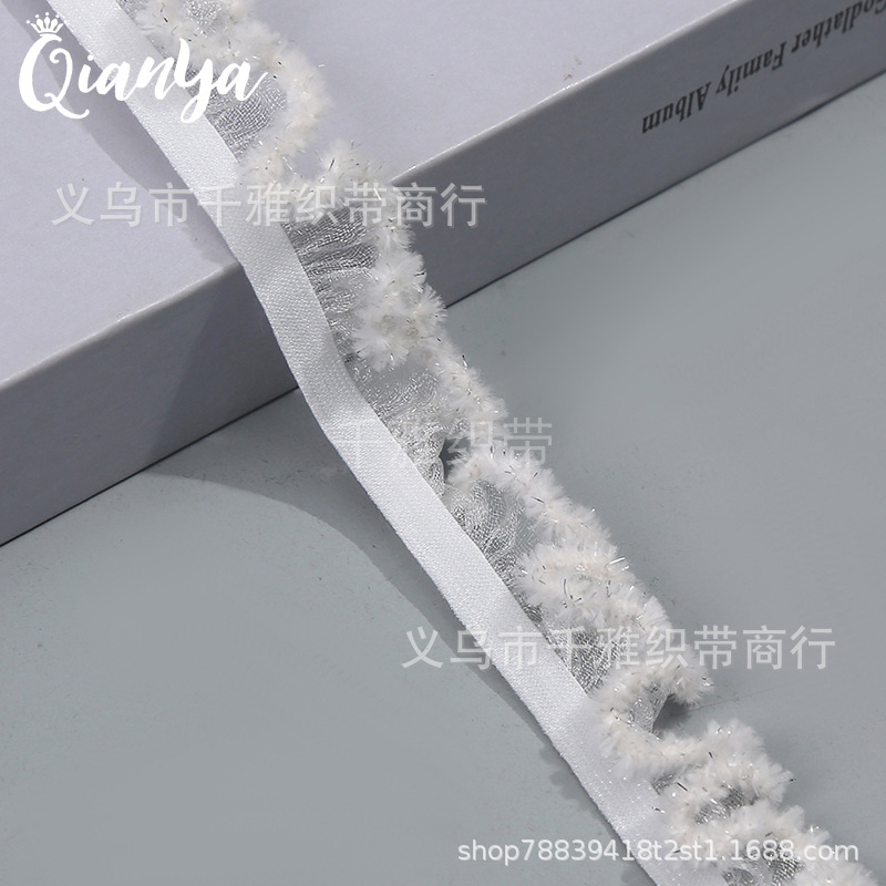 工厂现货1.7cm彩色花边松紧带手工diy服装辅料玩具娃娃装饰彩带详情11