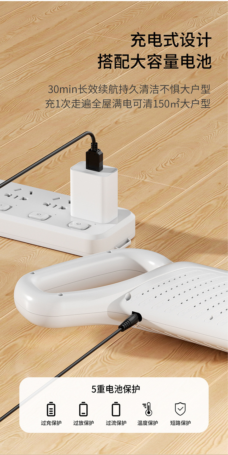 New cross-border wireless vacuum cleaner with all-in-one suction and mopping function, household handheld rechargeable high-power vacuum cleaner, high power pic 17