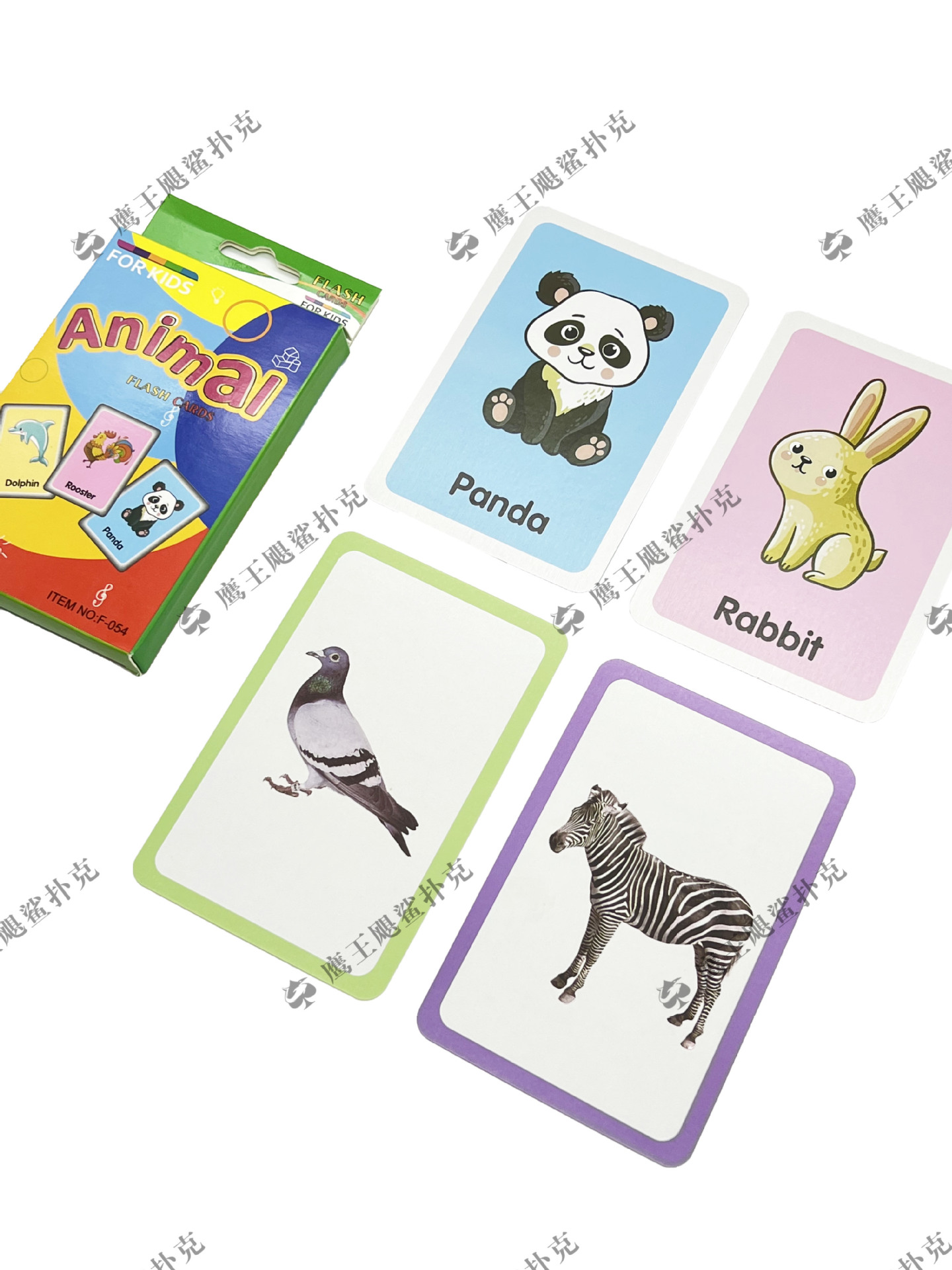 ANIMAL英语动物单词早教学习闪卡识字 厂家自供外贸启蒙识字玩具详情4