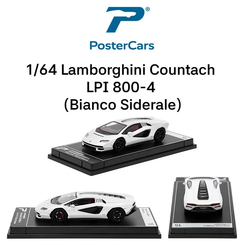 Postercars合金车模1:64超级跑车赛车玩具车模滑行收藏摆件挂卡详情15