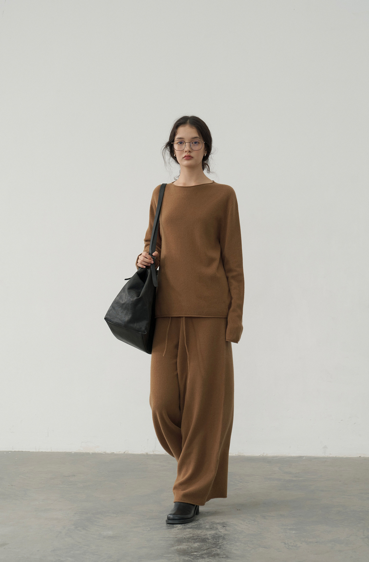 Korean-style seamless one-piece process round-neck pullover cotton and wool sweater, basic base layer for women a1183 in autumn and winter pic 12