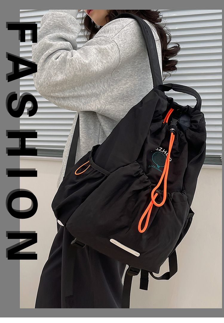 Wholesale and customization of large-capacity, simple and versatile backpacks for women, fashionable and lightweight travel bags for sports women pic 1