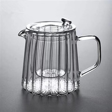 加厚底带把玻璃杯办公室水杯透明耐热家用绿茶杯龙井猴魁泡茶杯详情1