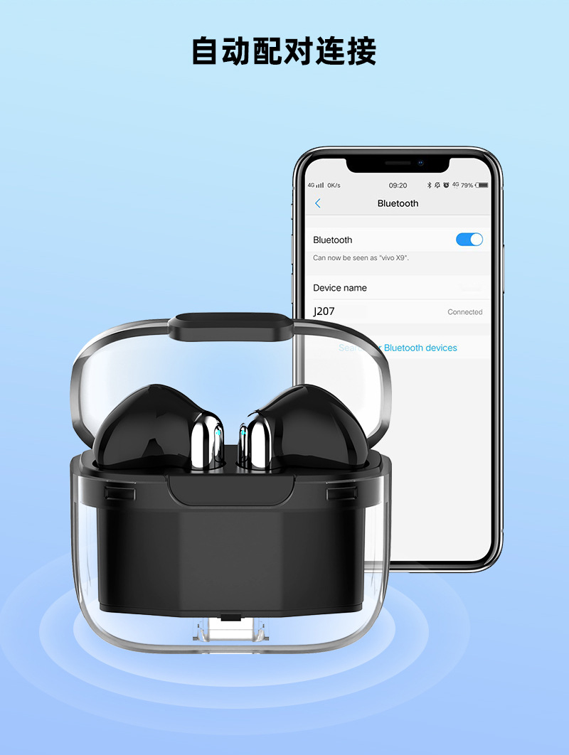 AI simultaneous interpretation version Bluetooth wireless headphones Space capsule TWS dual-label ENC high-definition call stereo factory wholesale price pic 8