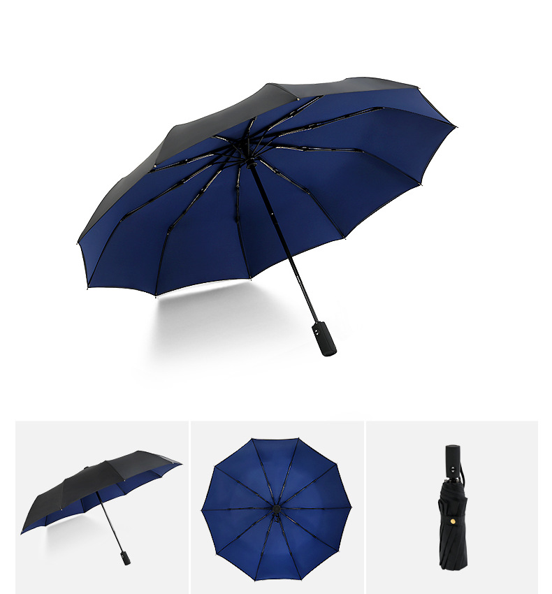 双层10骨全自动雨伞亚马逊热卖自动伞现货雨伞定制印刷logo广告伞详情30
