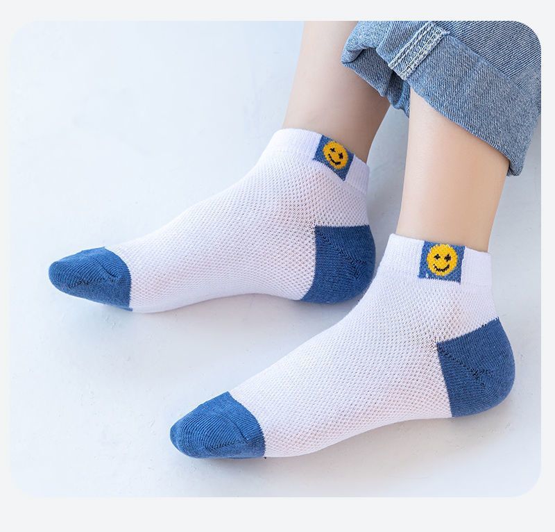 夏季儿童薄款袜子男童女童宝宝袜子网眼轻薄透气不起球短袜详情23