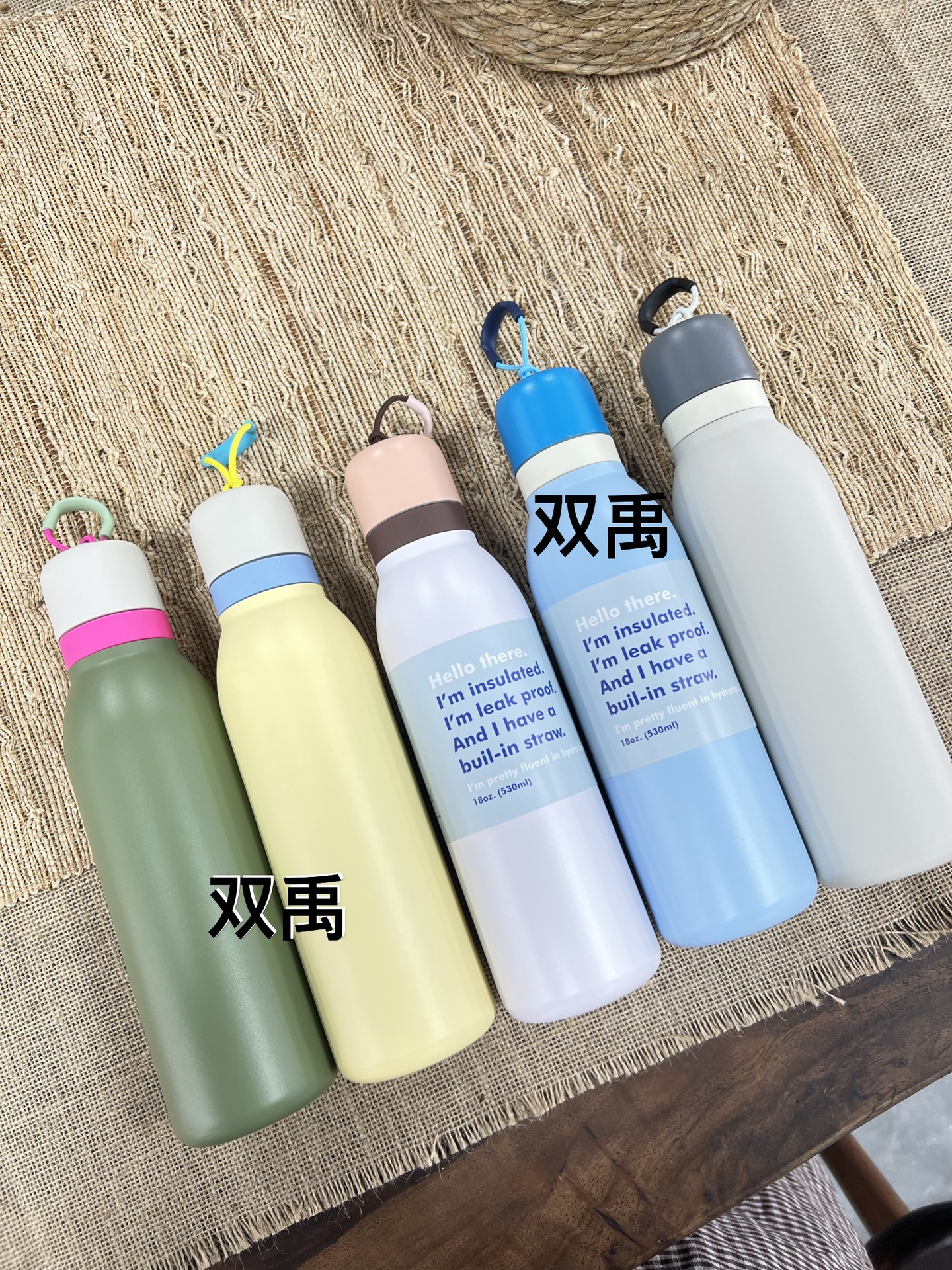 简约高颜值不锈钢保温杯马卡龙色系大容量运动水壶户外便携手提杯详情3