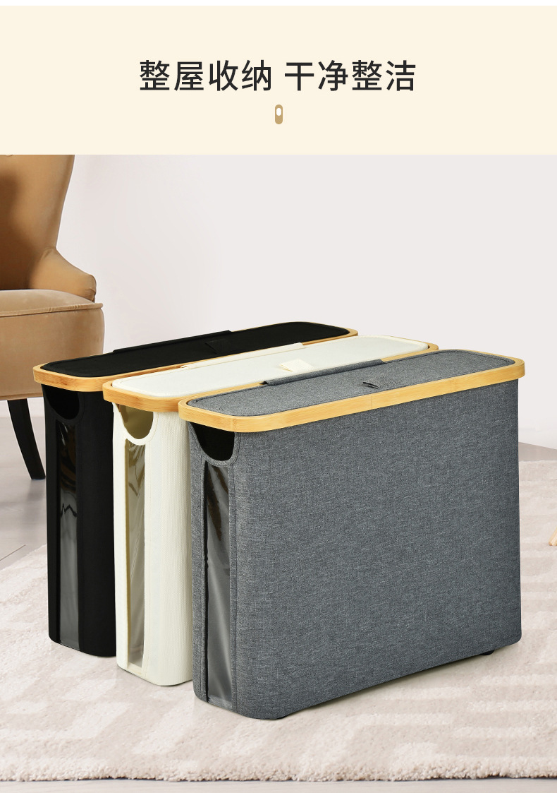 Cross-border transparent toilet paper roll storage basket, fabric tissue paper holder storage basket, waste mineral water bottle storage basket pic 14