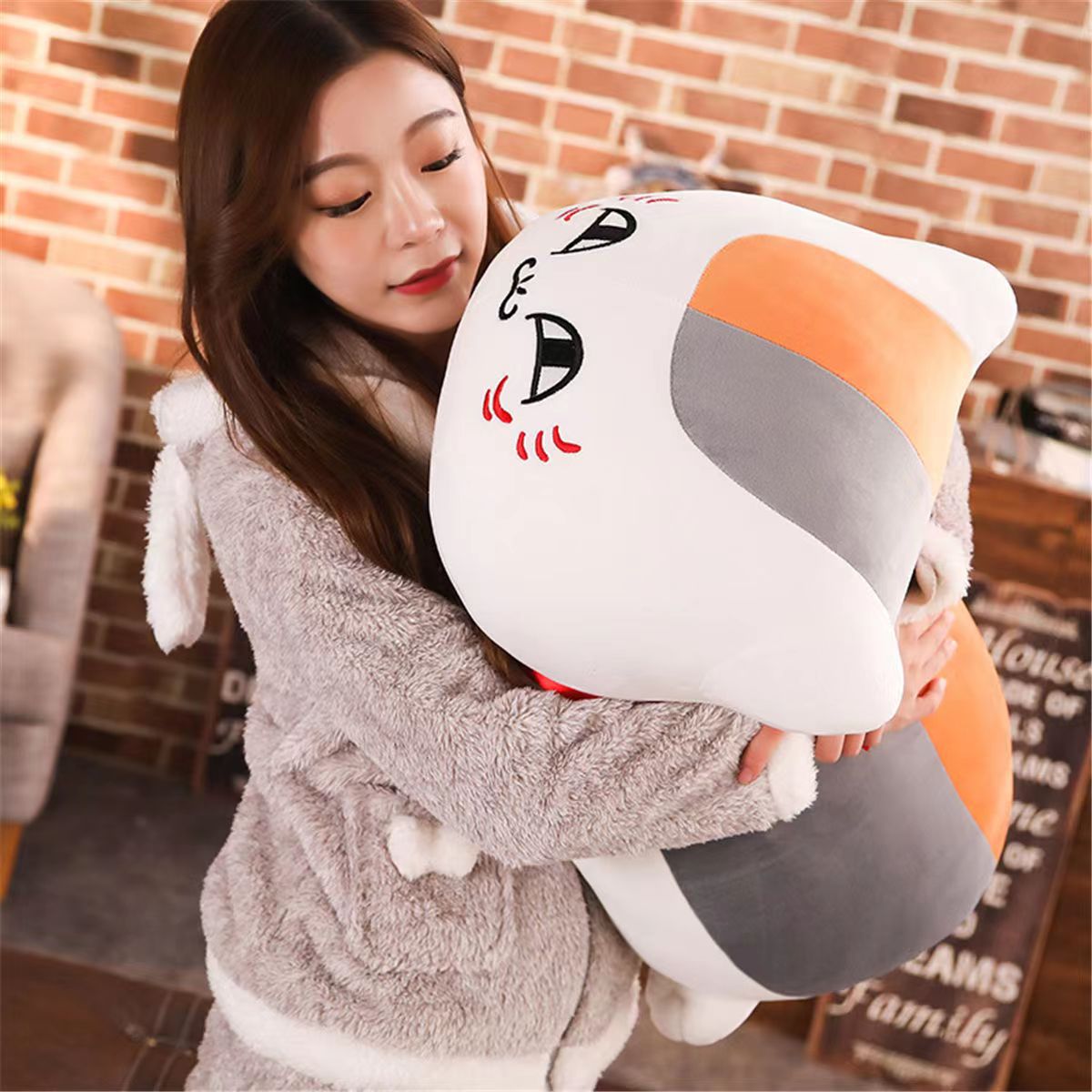 娘口公仔夏目友人帐猫咪毛绒玩具玩偶动漫抱枕生日礼物可爱详情6