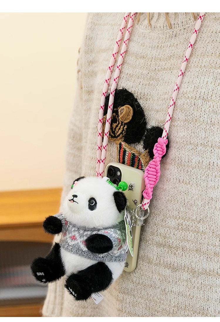 可爱大熊猫公仔国潮毛绒玩具国宝熊猫玩偶挂件小饰品布娃娃旅游纪念品详情11