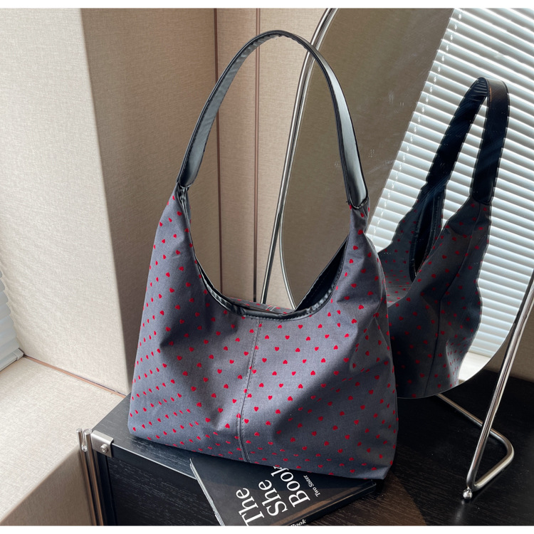 通勤大容量女包新款流行波点单肩包时尚百搭托特水桶包都市斜挎包详情22