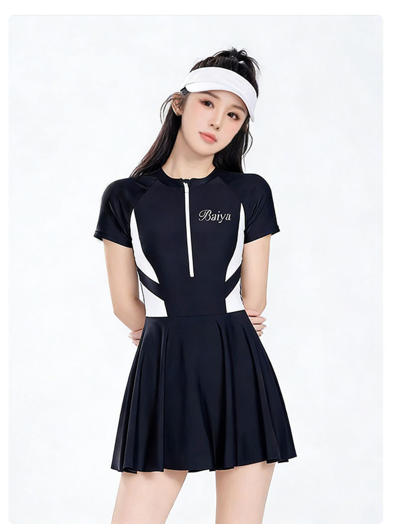 The latest bestseller in 2026, a conservative, slimming and sexy one-piece halter suit for hot spring soaking, a high-end sleeveless swimsuit for women in Thailand, 125527 pic 13