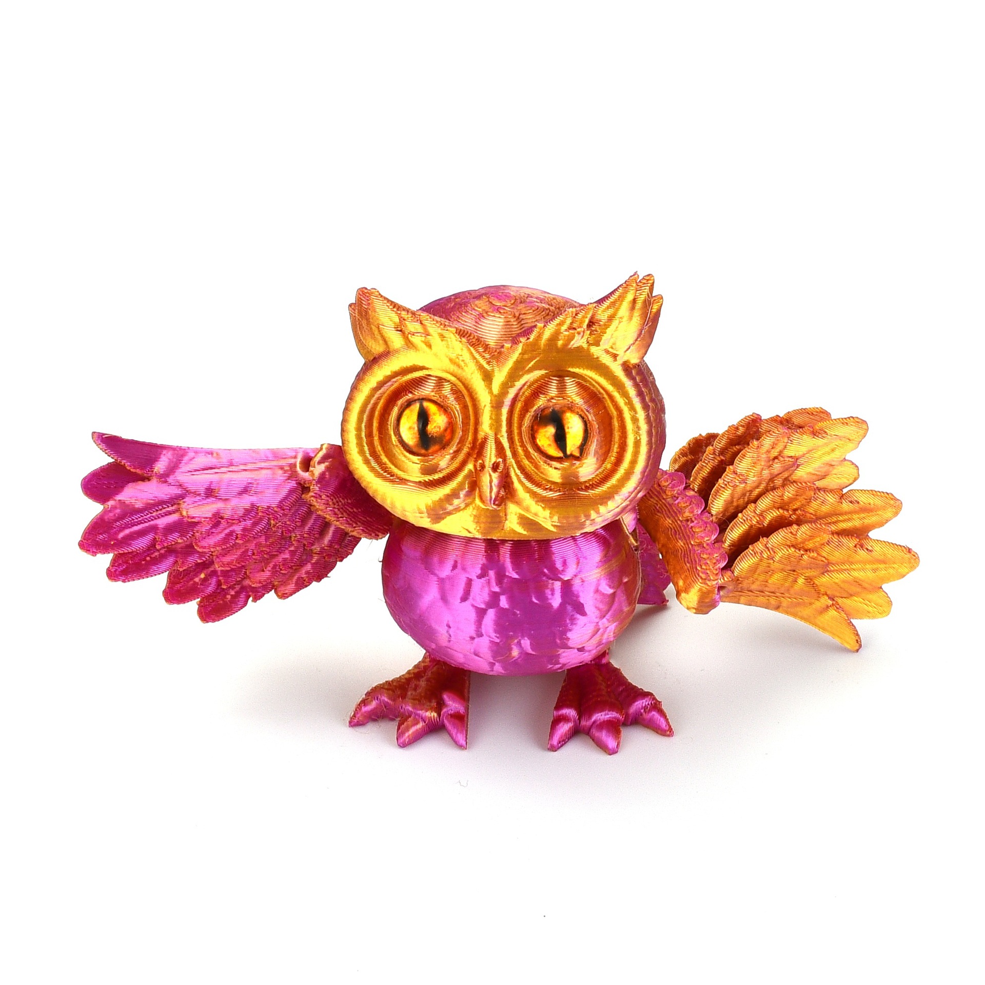 3D打印猫头鹰摆件手办儿童玩具关节可活动工艺礼品解压创意解压详情5