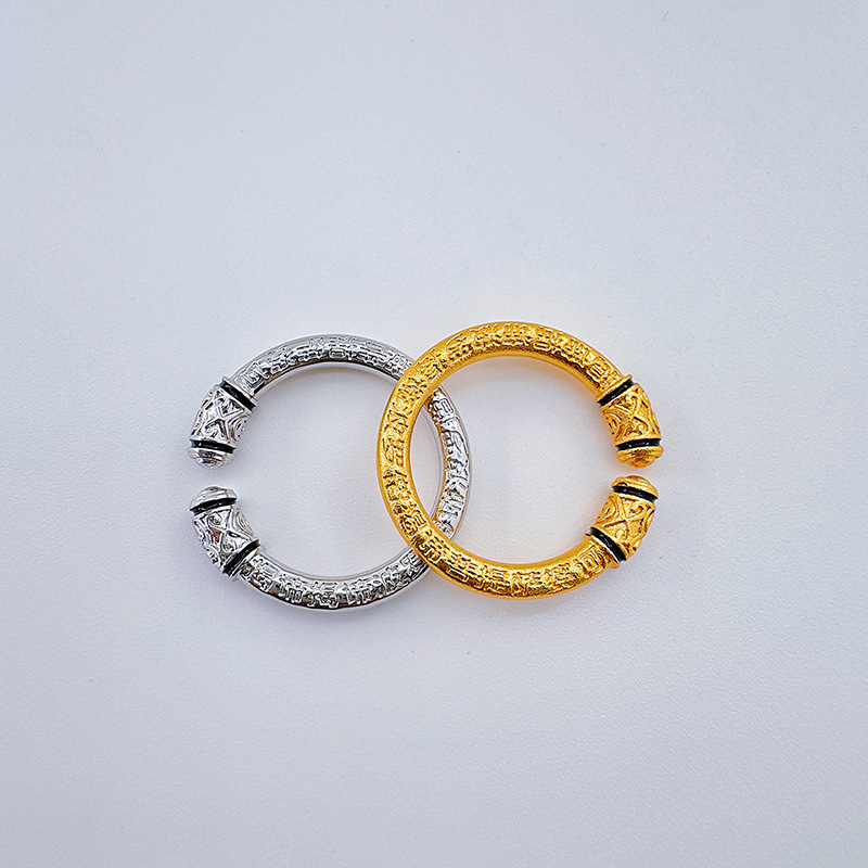 Prima prima accesorios nueva moda anillo de mujer vintage estilo nacional anillo de apertura mujer anillo de palo redondo oro anillo de calidad de aire anillo de dedo pic 14