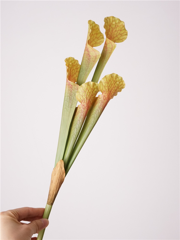 瓶子草高级感is简约风仿真花植物配件婚礼装饰批发花材花艺装饰详情5