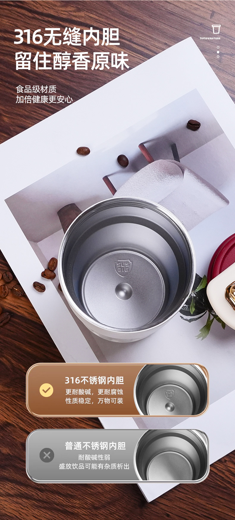 智能显温不锈钢咖啡保温杯l开业活动水杯伴手礼团建纪念礼品杯子详情5