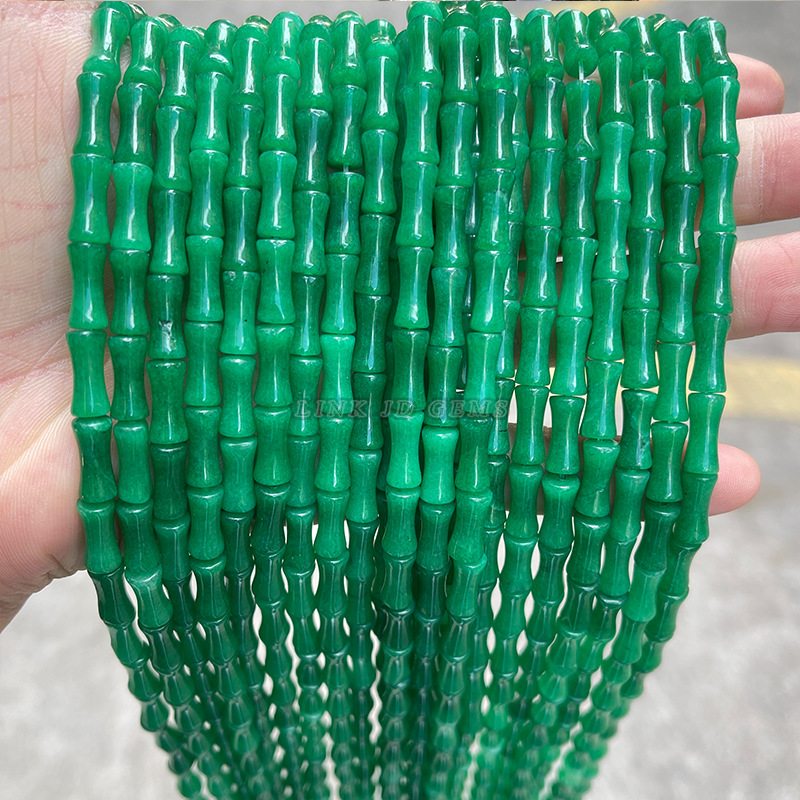 5x12mm Southern jade bamboo joint tube bead jade diy jewelry accessories, segmented high scattered beads and spacer beads wholesale pic 36