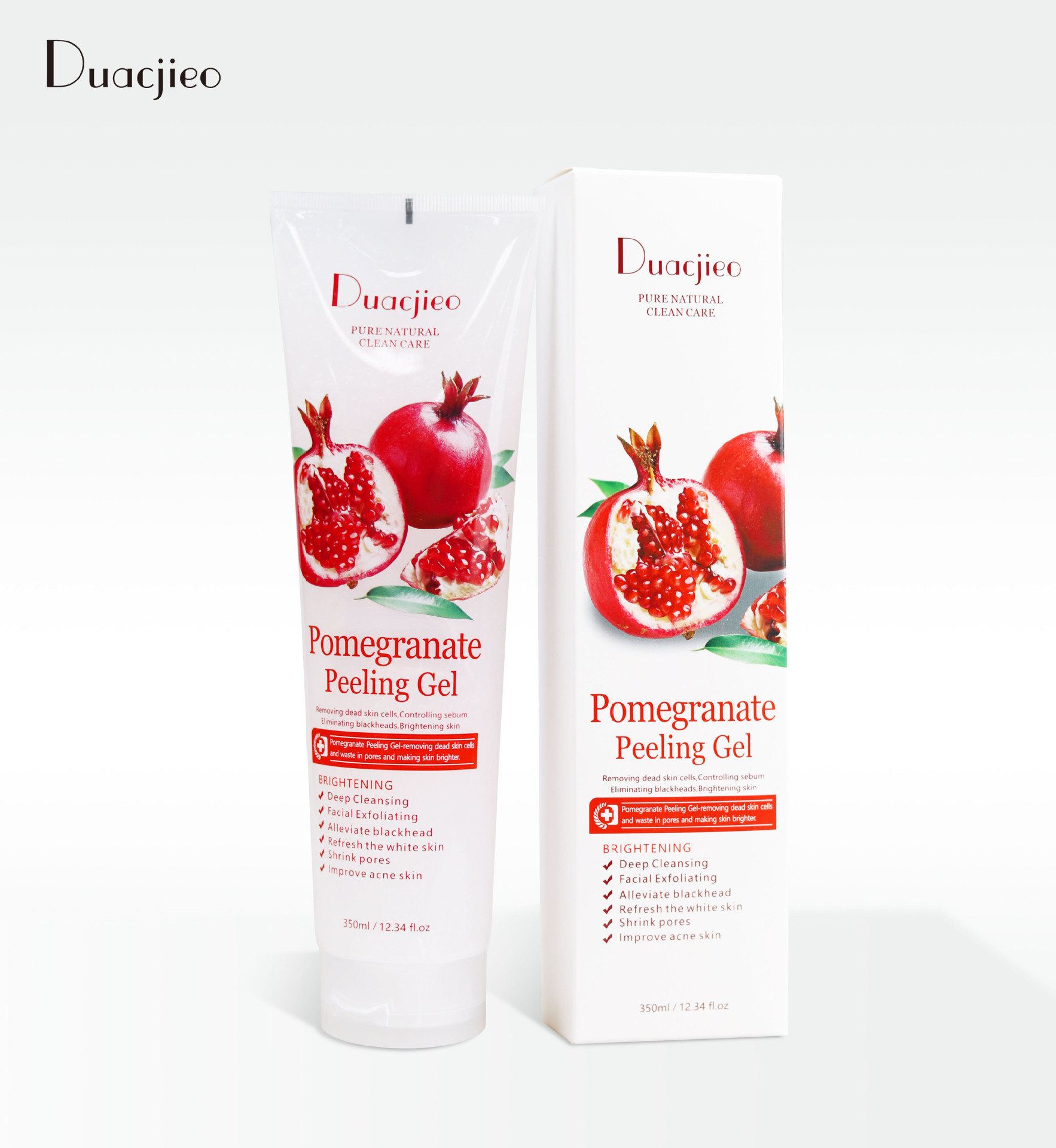 Duacjieo Body Exfoliating Gel, Scrub and Mud Cream for export, all in English packaging pic 7