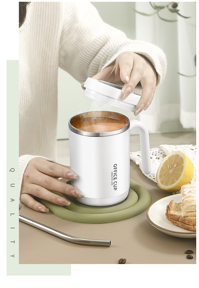 跨境304不锈钢马克杯保温杯咖啡杯防漏带盖白领办公杯批发礼品杯详情11