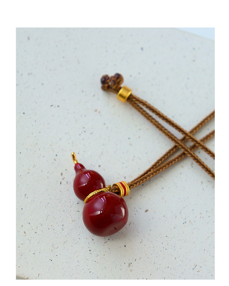 原创新中式滴油葫芦毛衣链女高级感长款轻奢小众时尚气质百搭项链详情7