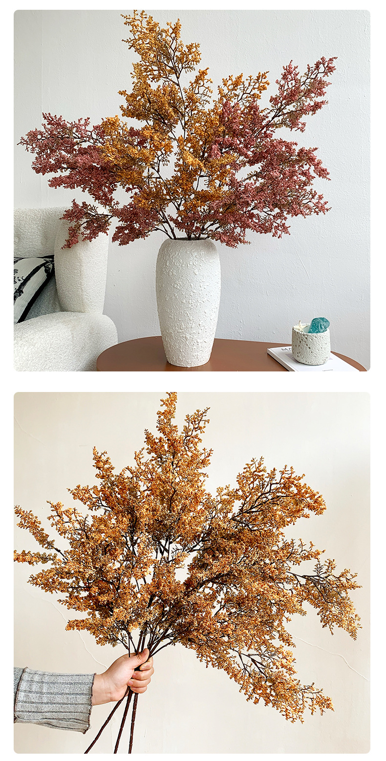 侘寂风雾凇仿真绿植假花花束摆设高档客厅插花干花花艺装饰花摆件详情14