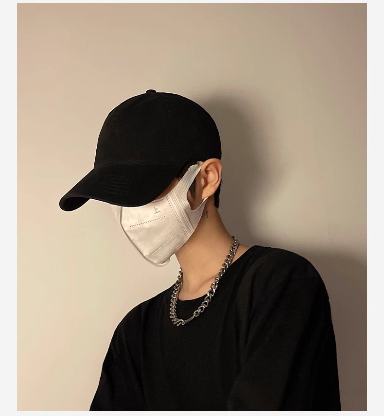 无印光板棒球帽男潮牌日系夏季遮阳防晒帽子硬顶大头围鸭舌帽详情8