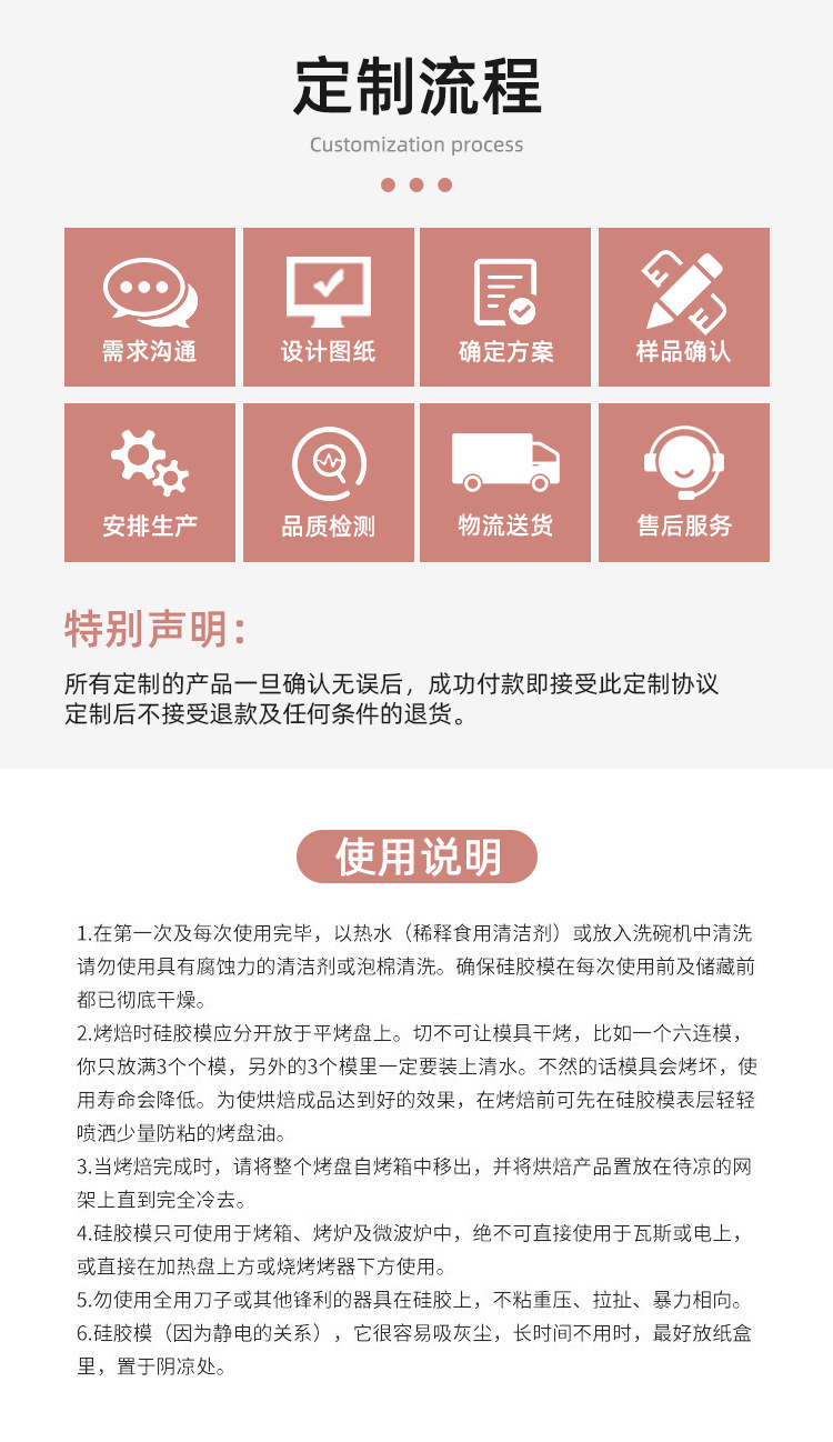 宝宝辅食模具食品级可蒸可煮婴儿蒸糕模具耐高温钵仔糕硅胶蛋糕模详情20