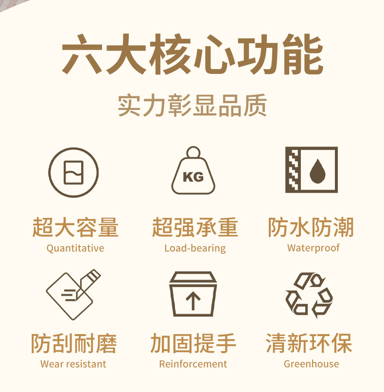 Moving packing bags, dormitory storage bags, large-capacity thickened packing wonder, foldable storage bags for quilts and clothes pic 5