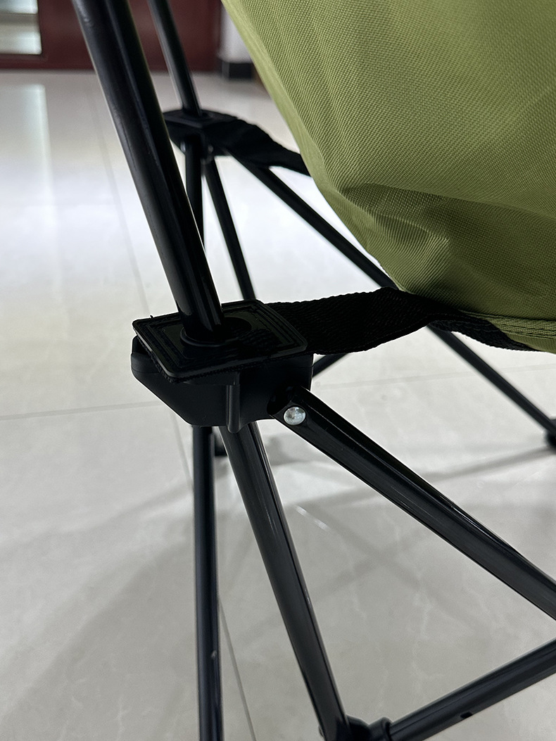 户外折叠月亮椅折叠露营躺椅钓鱼椅休闲沙滩椅高靠背可调节露营椅详情16