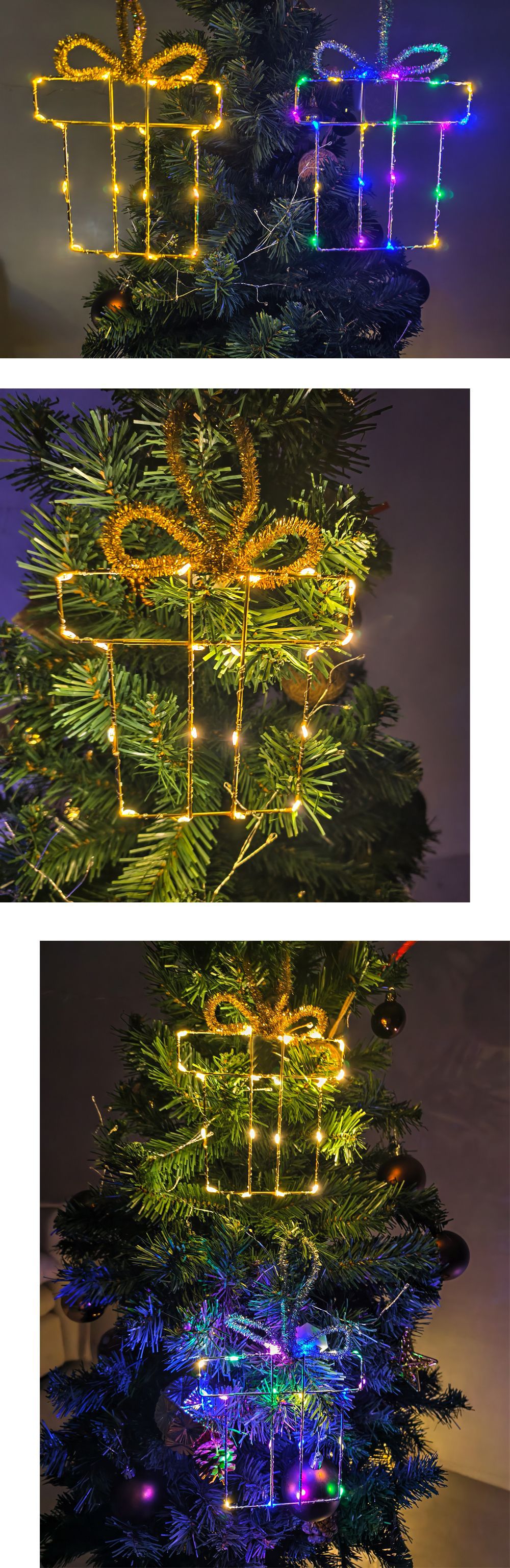Christmas decorations, cross-border illuminated decorations, Christmas scene arrangement, gift boxes, LED hanging decorations, Christmas tree, Christmas supplies pic 2