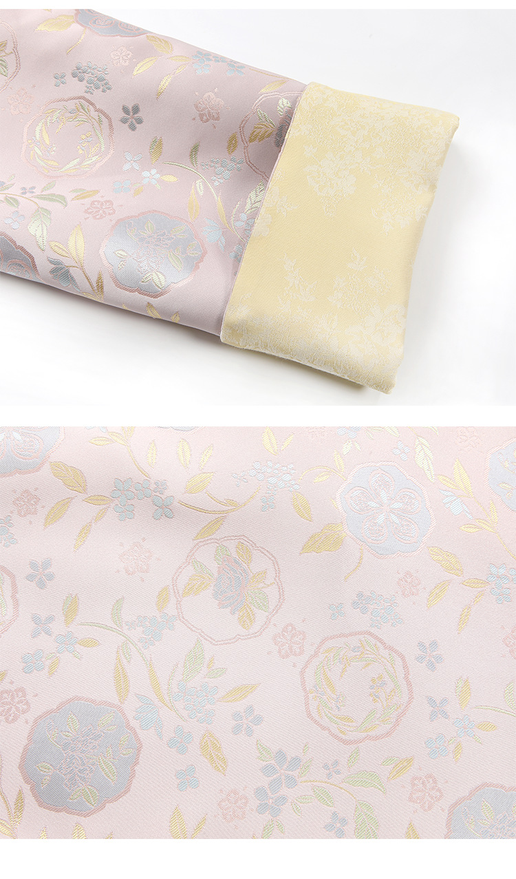 宋锦双面穿秋冬款女装重磅提花立领中式国风百搭毛呢外套宋韵盘扣女士古代服装详情12