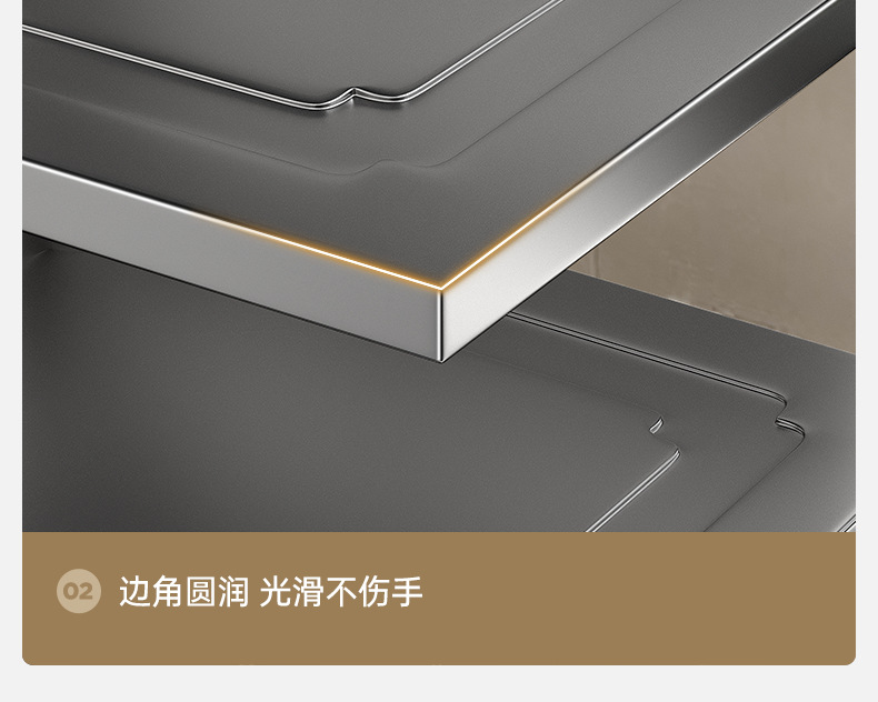 可调节厨房桌面下水槽锅盖锅具锅架碗架置物架多功能折叠收纳架详情25