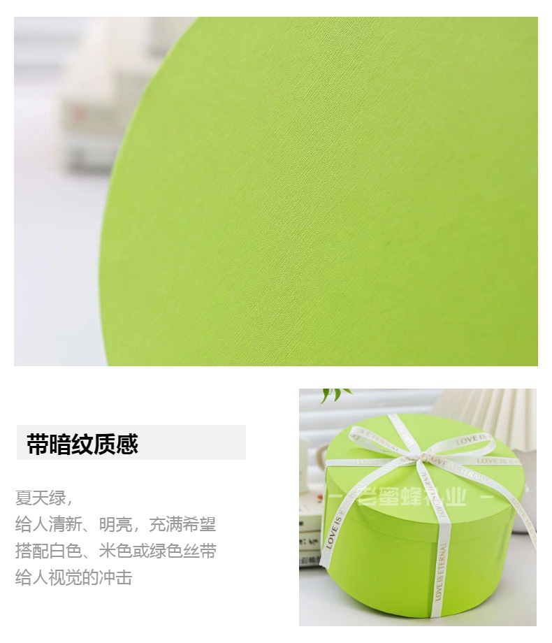 圆形牛皮纸盒圆形伴手礼盒子礼物盒礼品盒圣诞包装盒饼干烘焙包装详情10