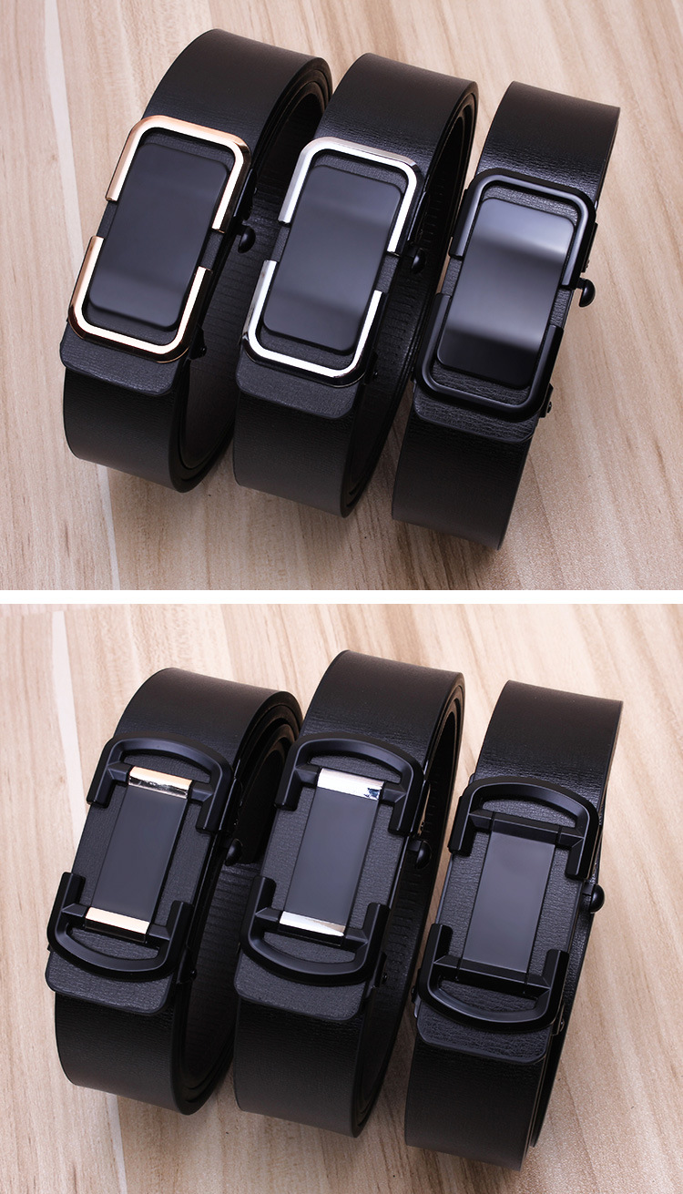 新款皮带男士批发 真皮腰带男款 无牙自动扣百搭腰封牛皮裤带男式详情17