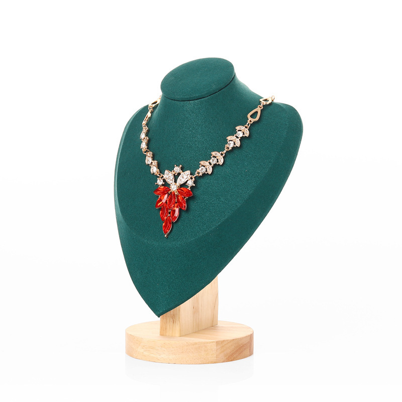 Guiwa solid wood model portrait necklace display stand, jewelry stand, accessory stand, necklace pendant display and storage pic 21